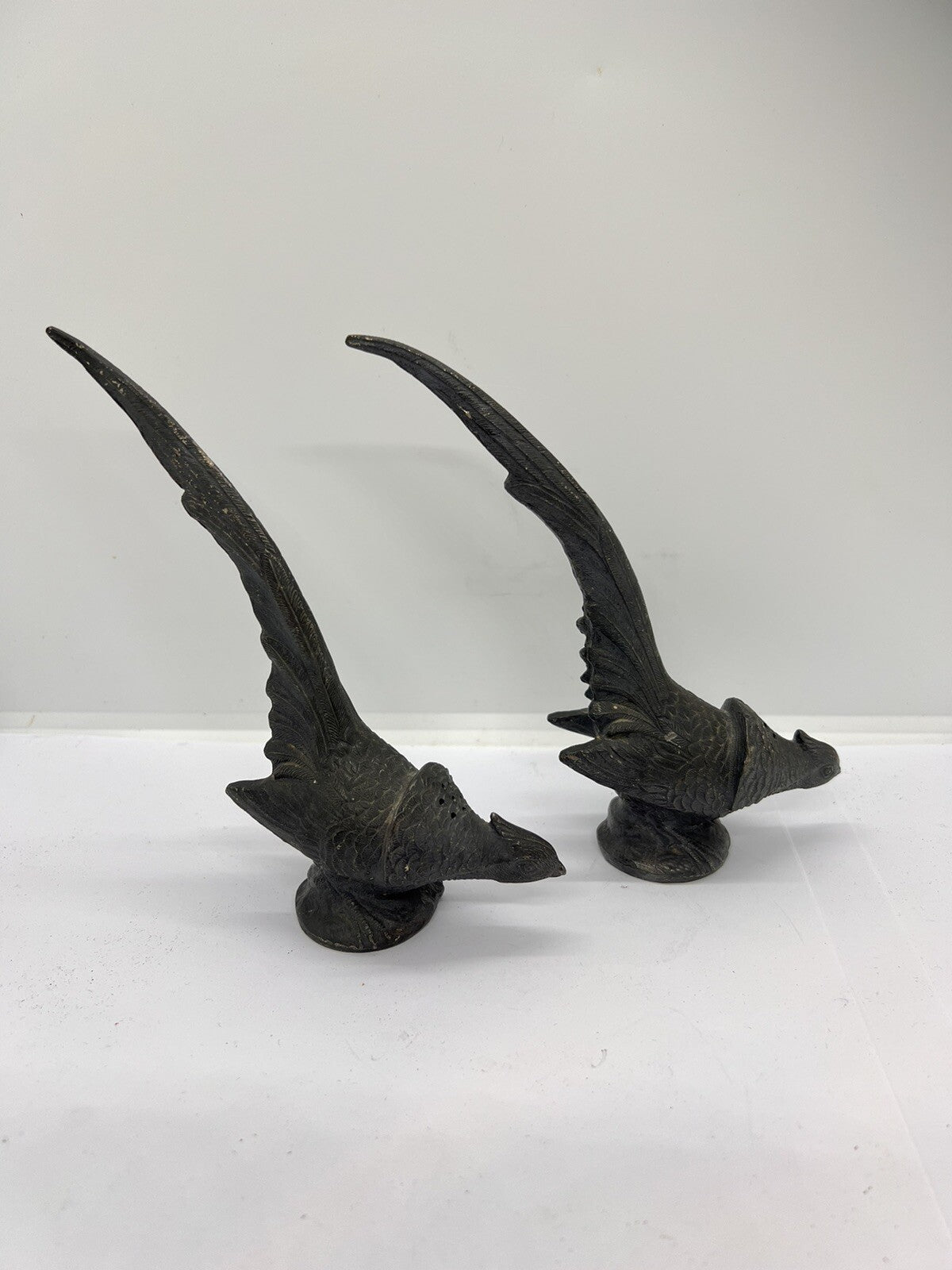 Antique American Weidlich Brothers Silver Plated Pheasant Salt & Pepper Shakers