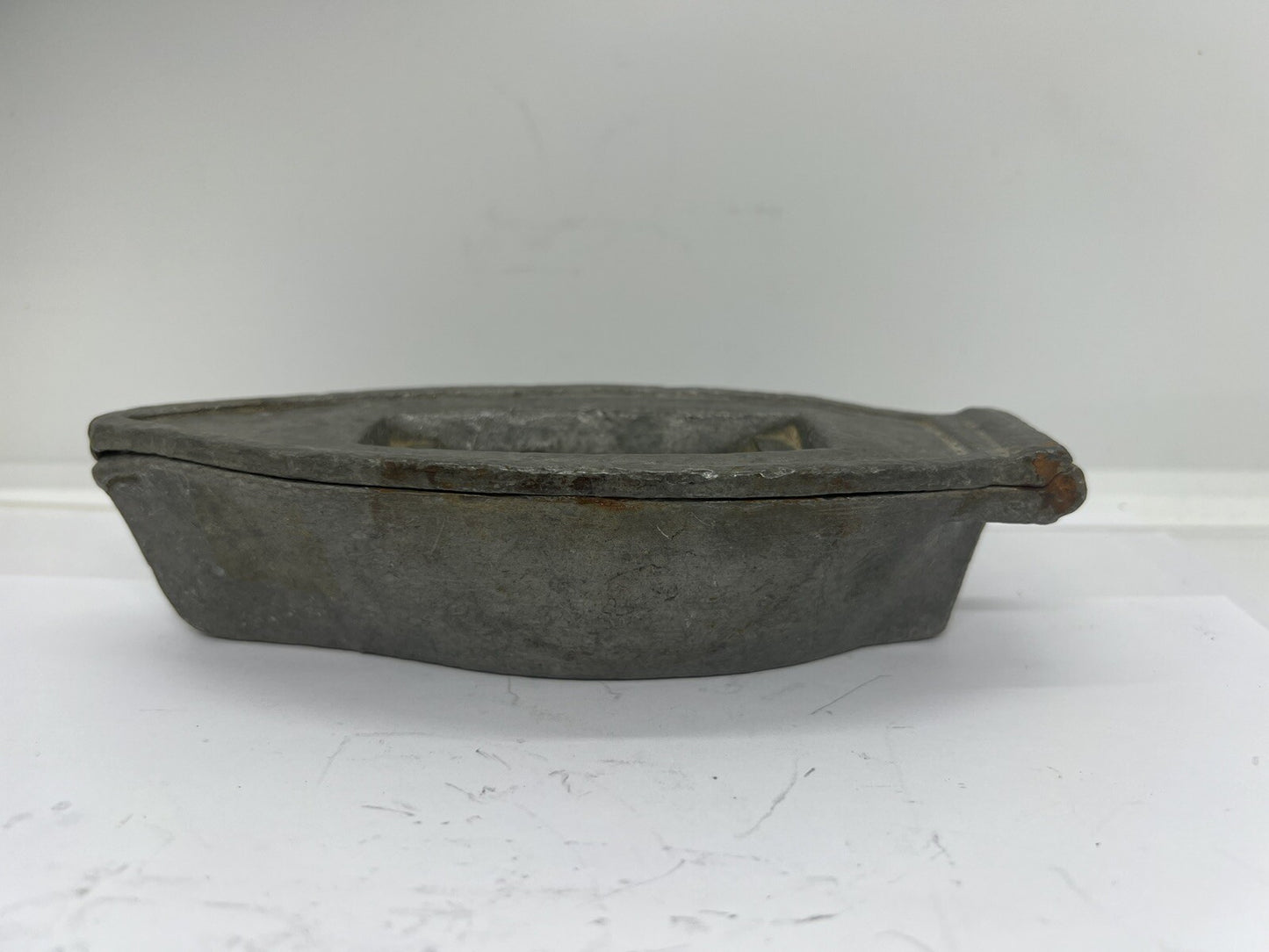 Antique Boat Hull #231 Pewter Chocolate Candy Ice Cream Mold