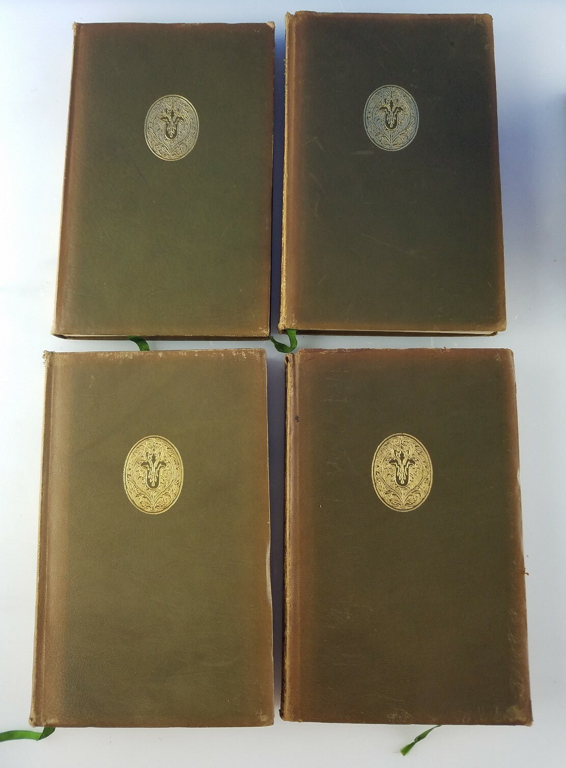 Antique 1913 Leather Bound  Soft Cover Book Set Henry Van Dyke Grt Decorator Set