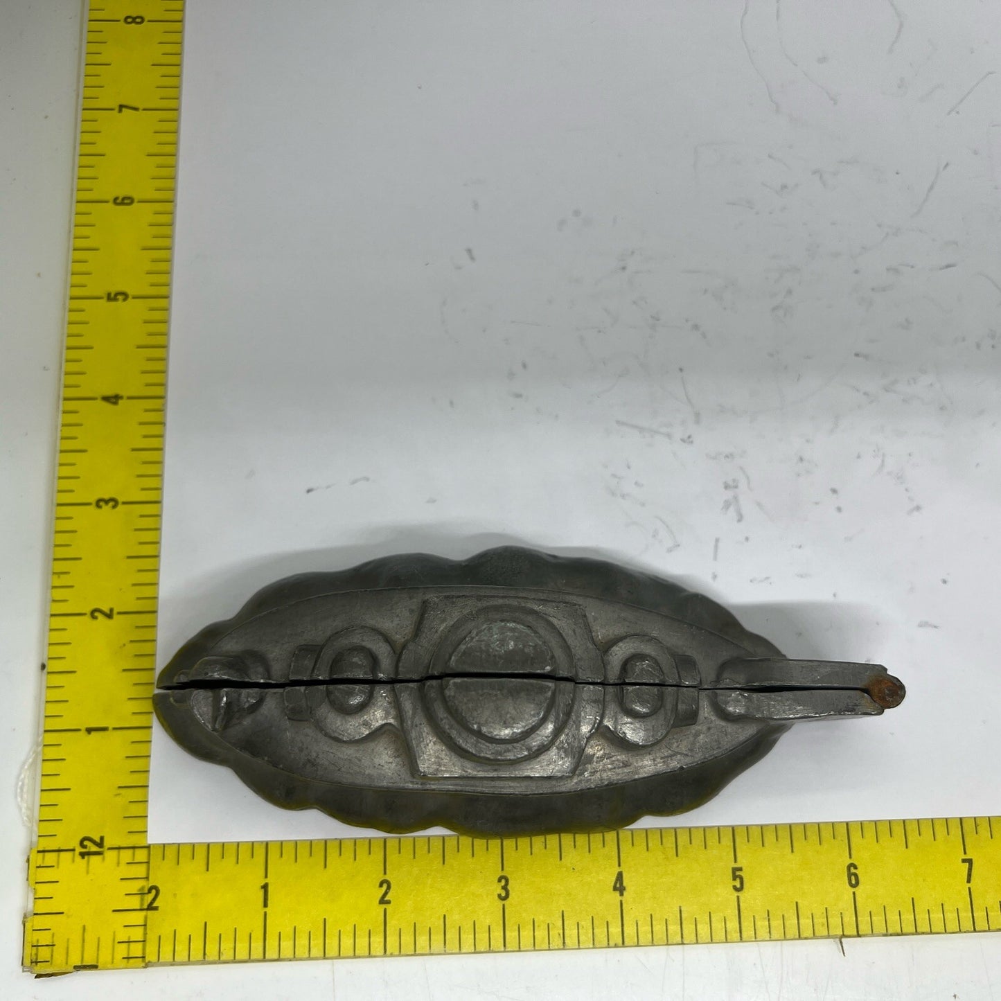 Antique Battleship #512 Pewter Chocolate Candy Ice Cream Mold