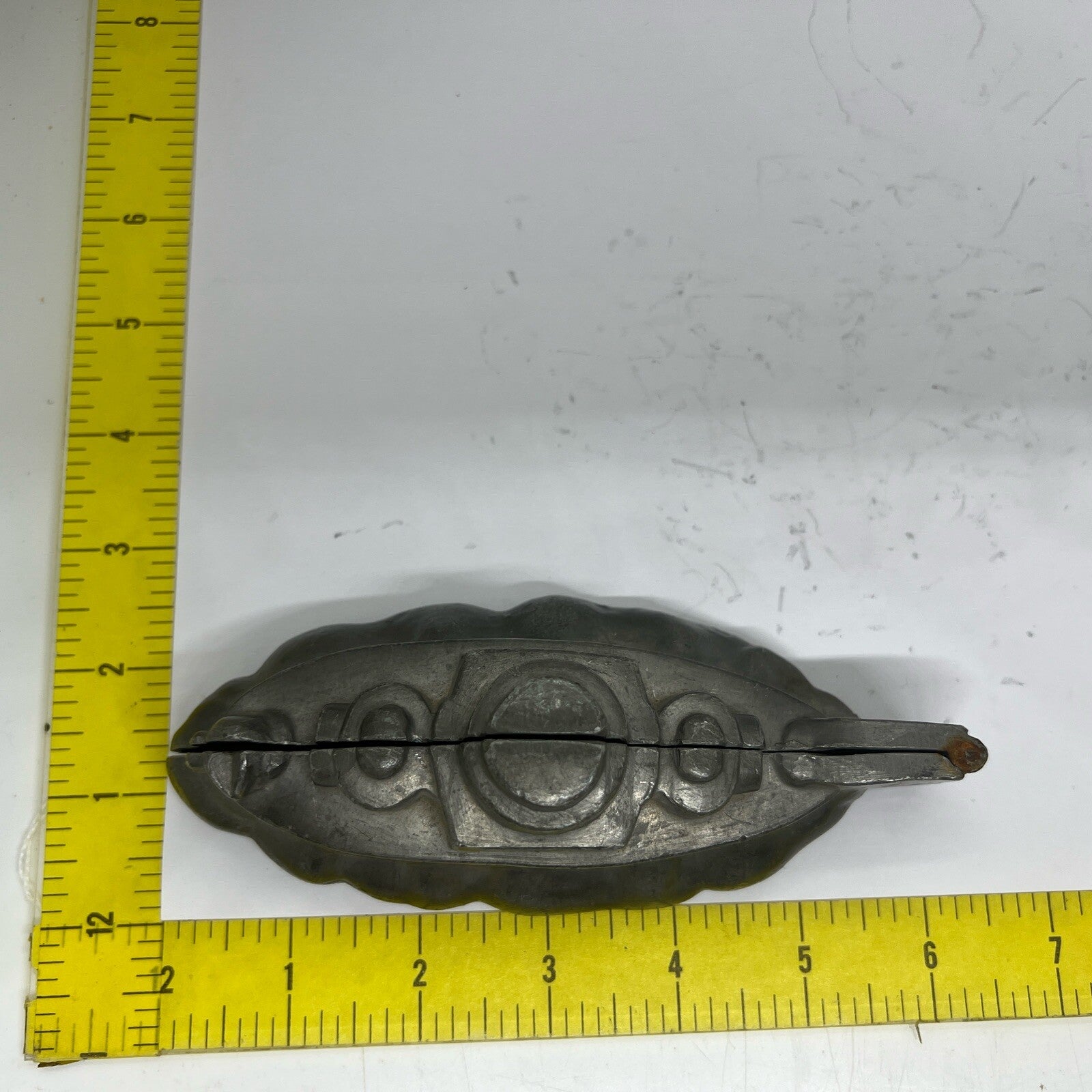 Antique Battleship #512 Pewter Chocolate Candy Ice Cream Mold