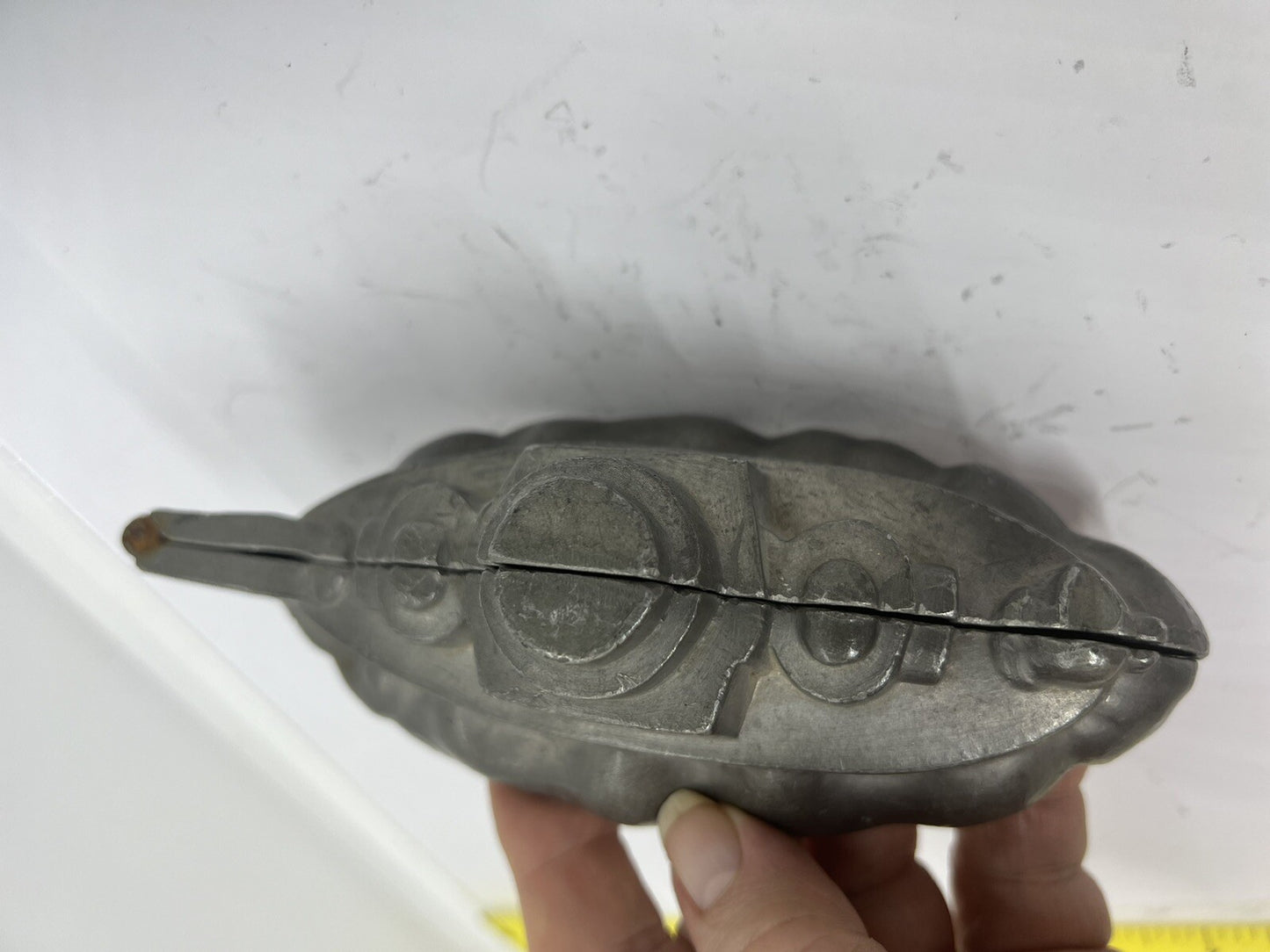 Antique Battleship #512 Pewter Chocolate Candy Ice Cream Mold
