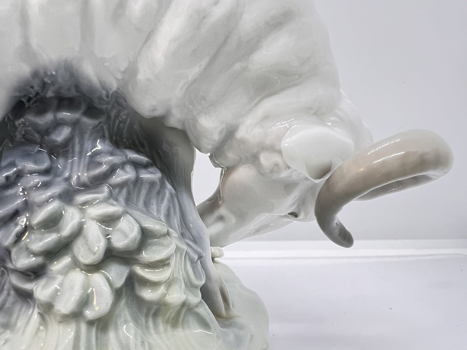 9” Vintage Nao Lladro “I'm not moving” Boy & Goat Figurine
