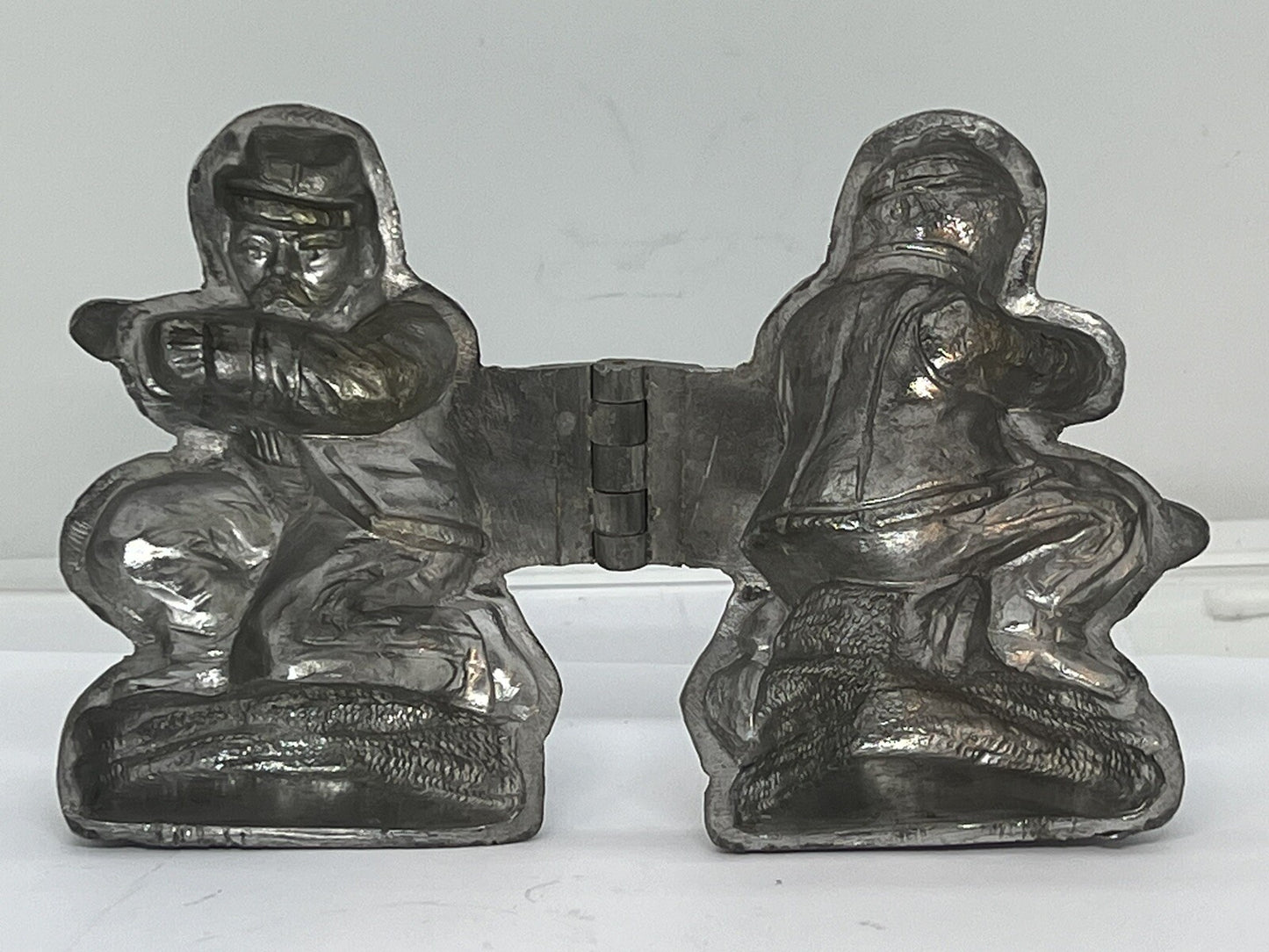 Antique Civil War Soldier#1052 Pewter Chocolate Candy Ice Cream Mold