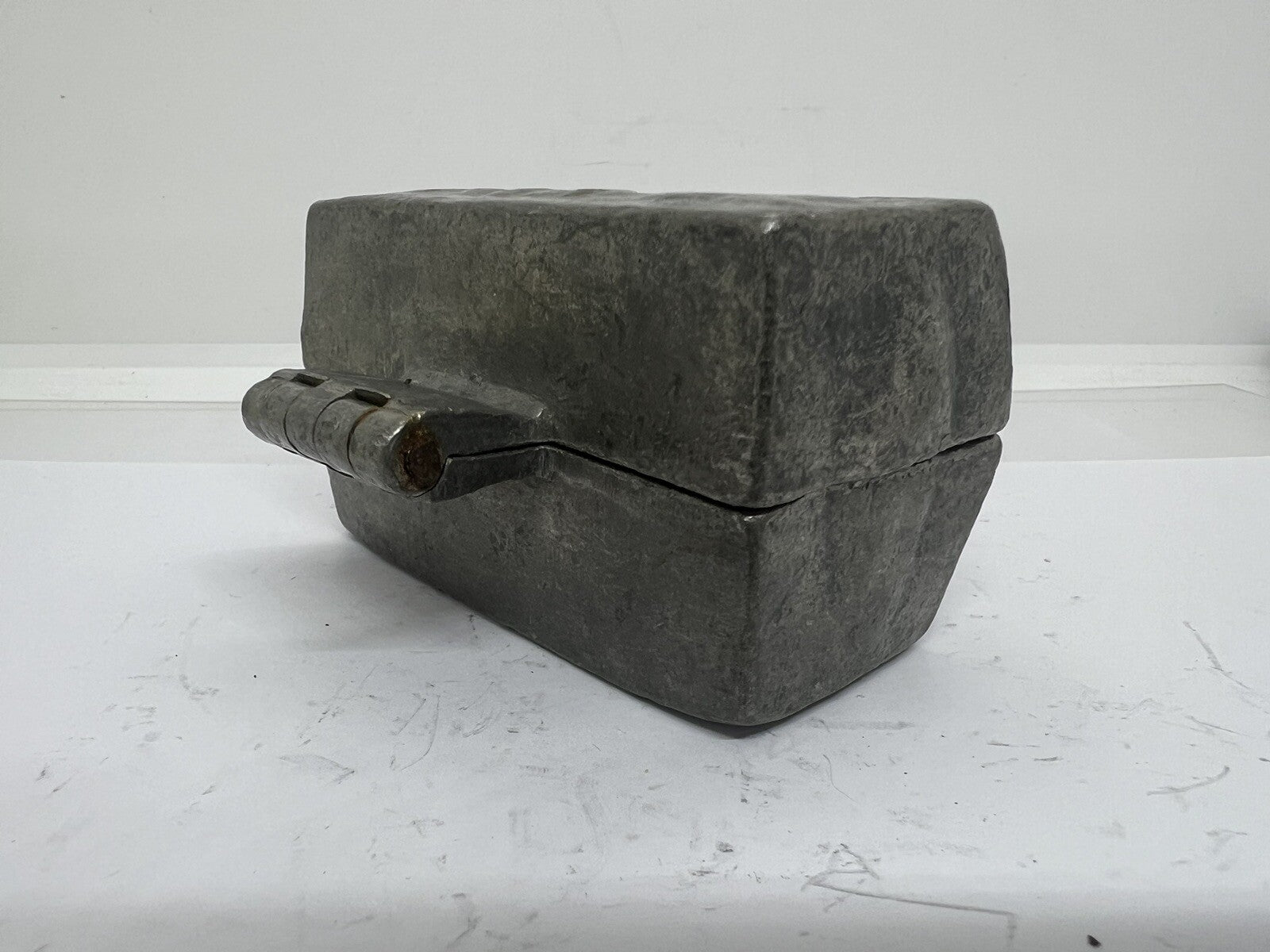Antique Bon-Voyage Suitcase Travel Trunk Pewter Chocolate Candy Ice Cream Mold