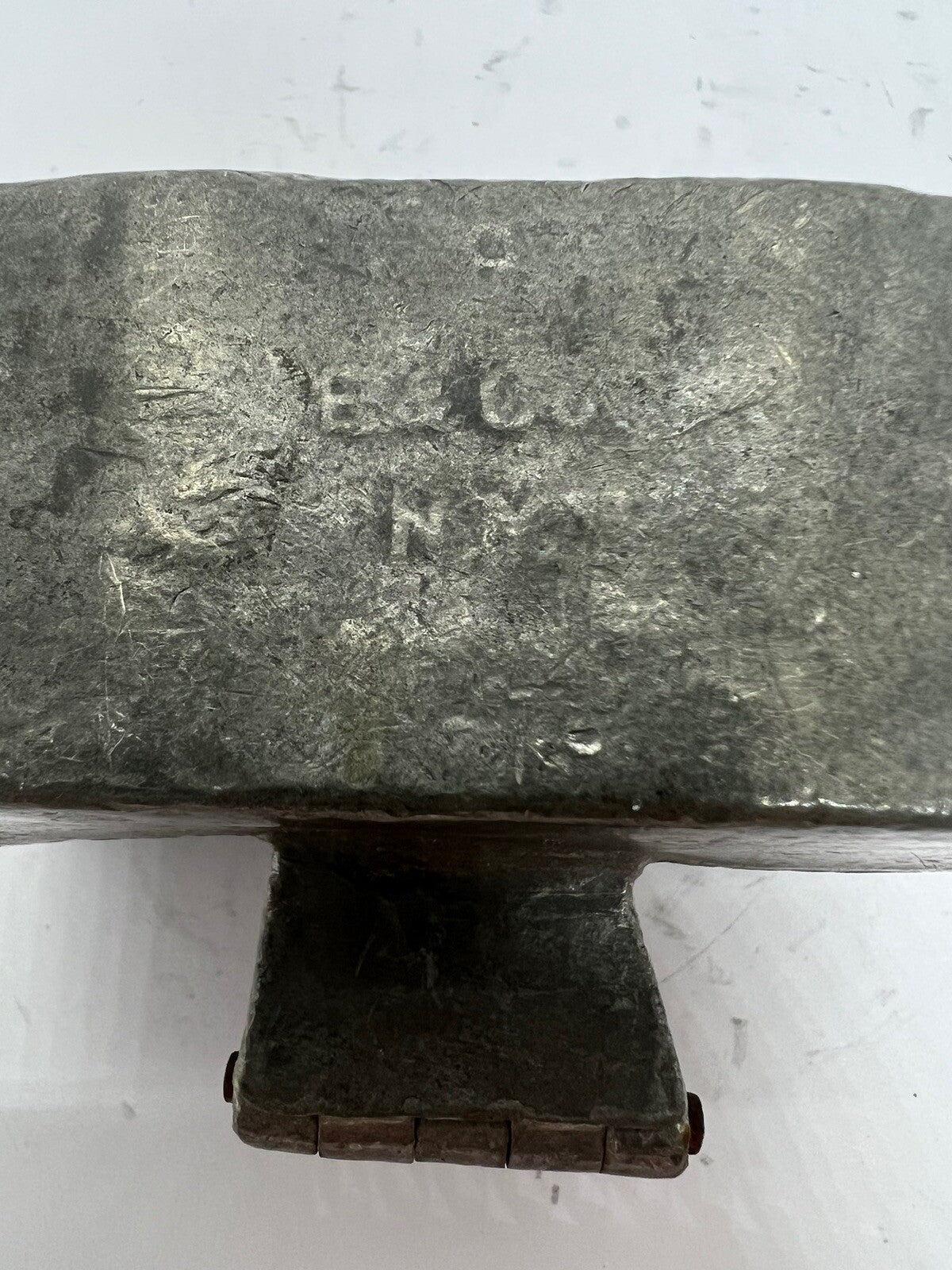 Antique Bon-Voyage Suitcase Travel Trunk Pewter Chocolate Candy Ice Cream Mold