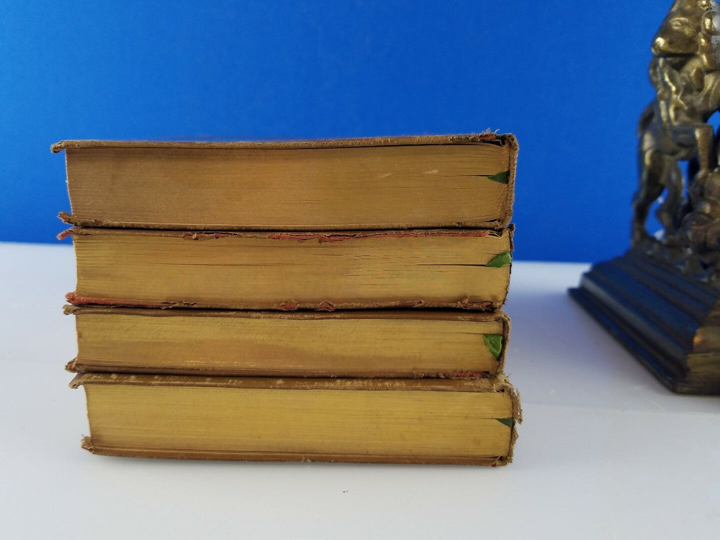 Antique 1913 Leather Bound  Soft Cover Book Set Henry Van Dyke Grt Decorator Set