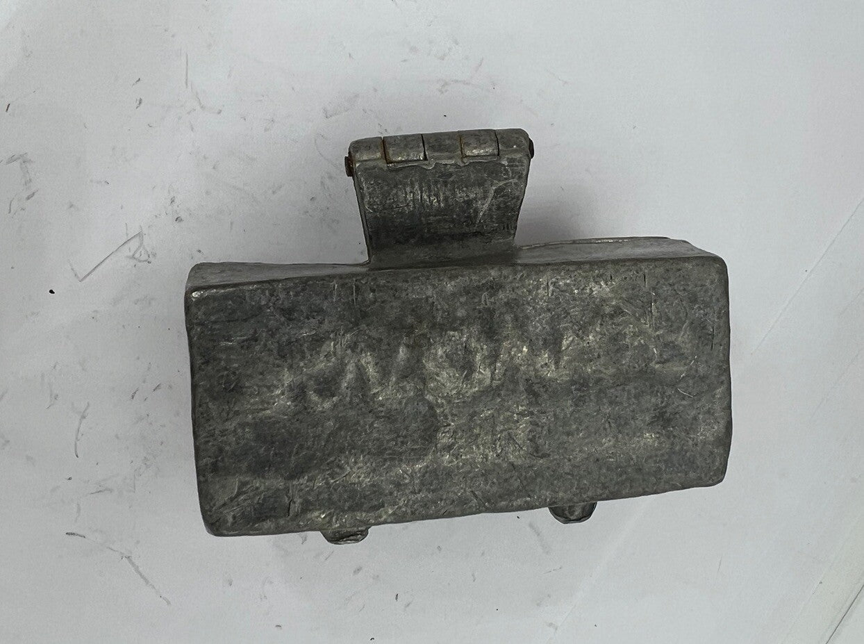 Antique Bon-Voyage Suitcase Travel Trunk Pewter Chocolate Candy Ice Cream Mold