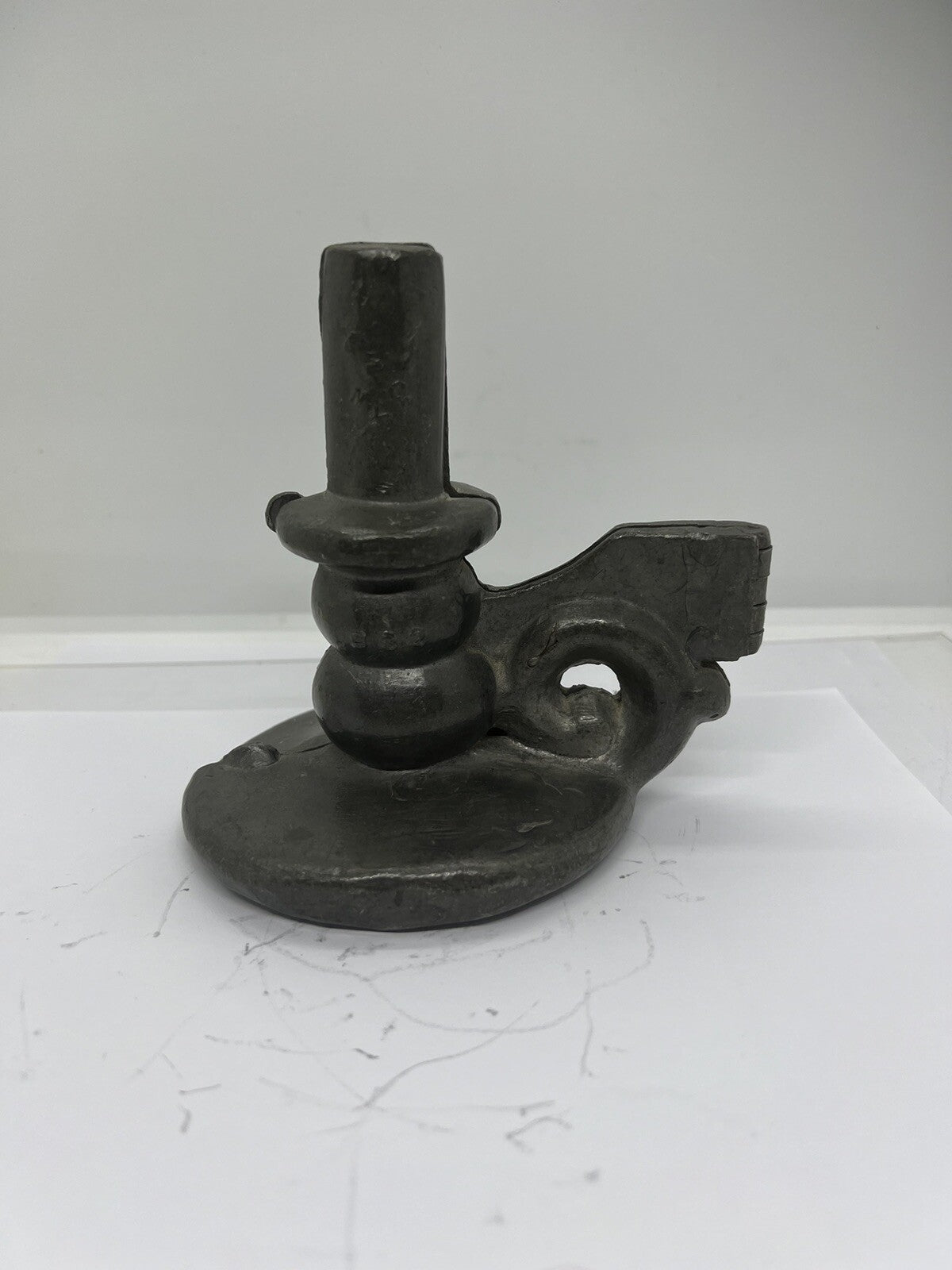 Antique Candlestick #932 Pewter Chocolate Candy Ice Cream Mold