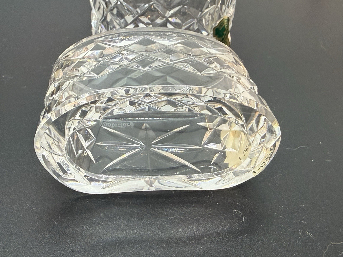 2 pc Set Vintage Waterford Crystal ALANA Napkin Rings in original box