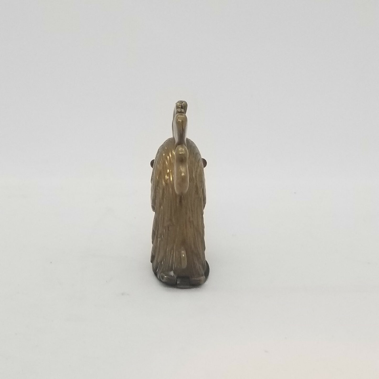 Antique Brass Pop Open Rooster Head Match Safe Vesta Case Box Original Glas Eyes