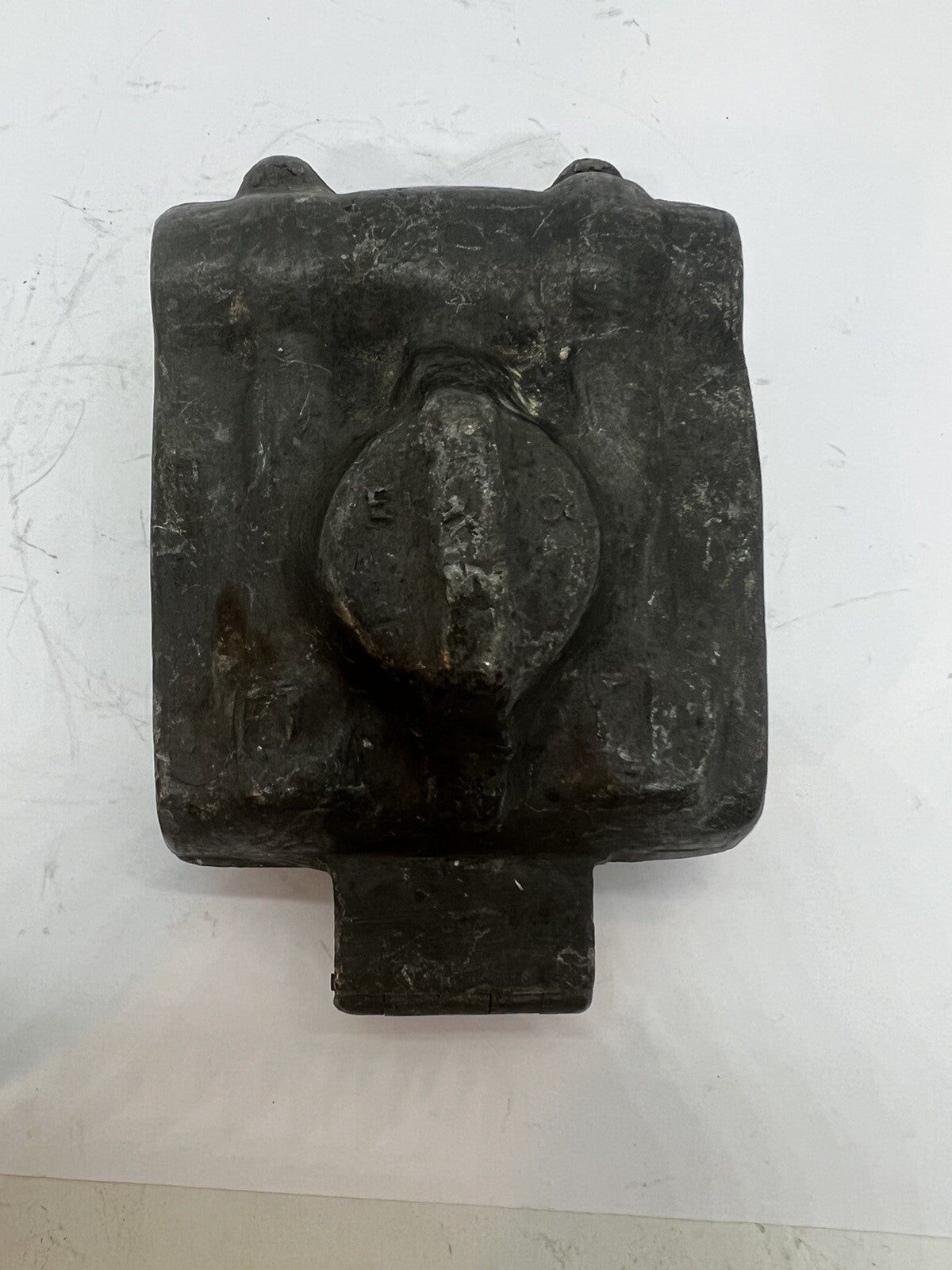 Antique Civil War Knapsack RARE Pewter Chocolate Candy Ice Cream Mold E & Co.