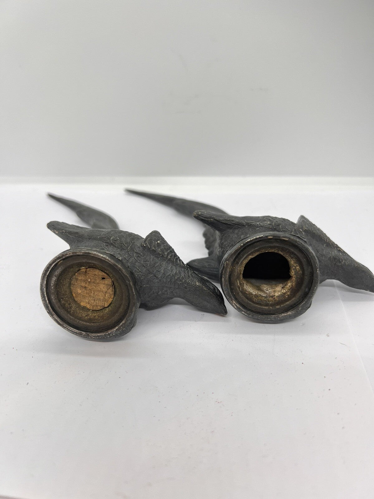 Antique American Weidlich Brothers Silver Plated Pheasant Salt & Pepper Shakers