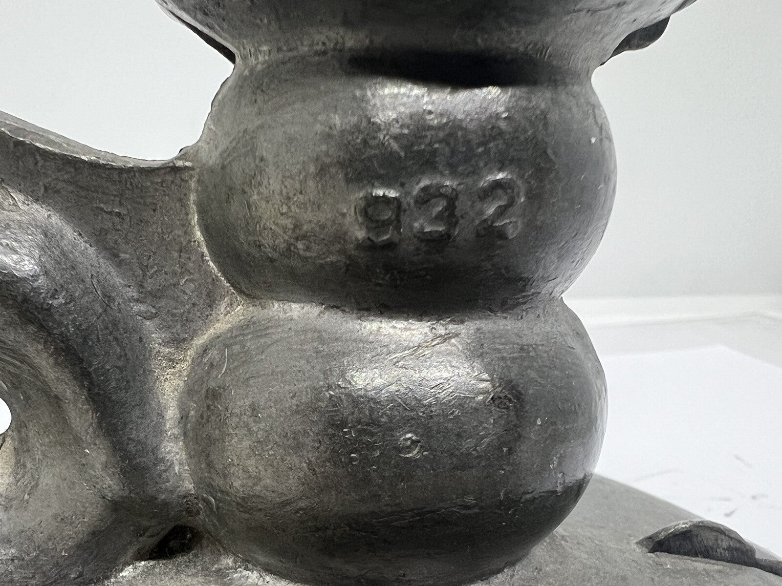 Antique Candlestick #932 Pewter Chocolate Candy Ice Cream Mold